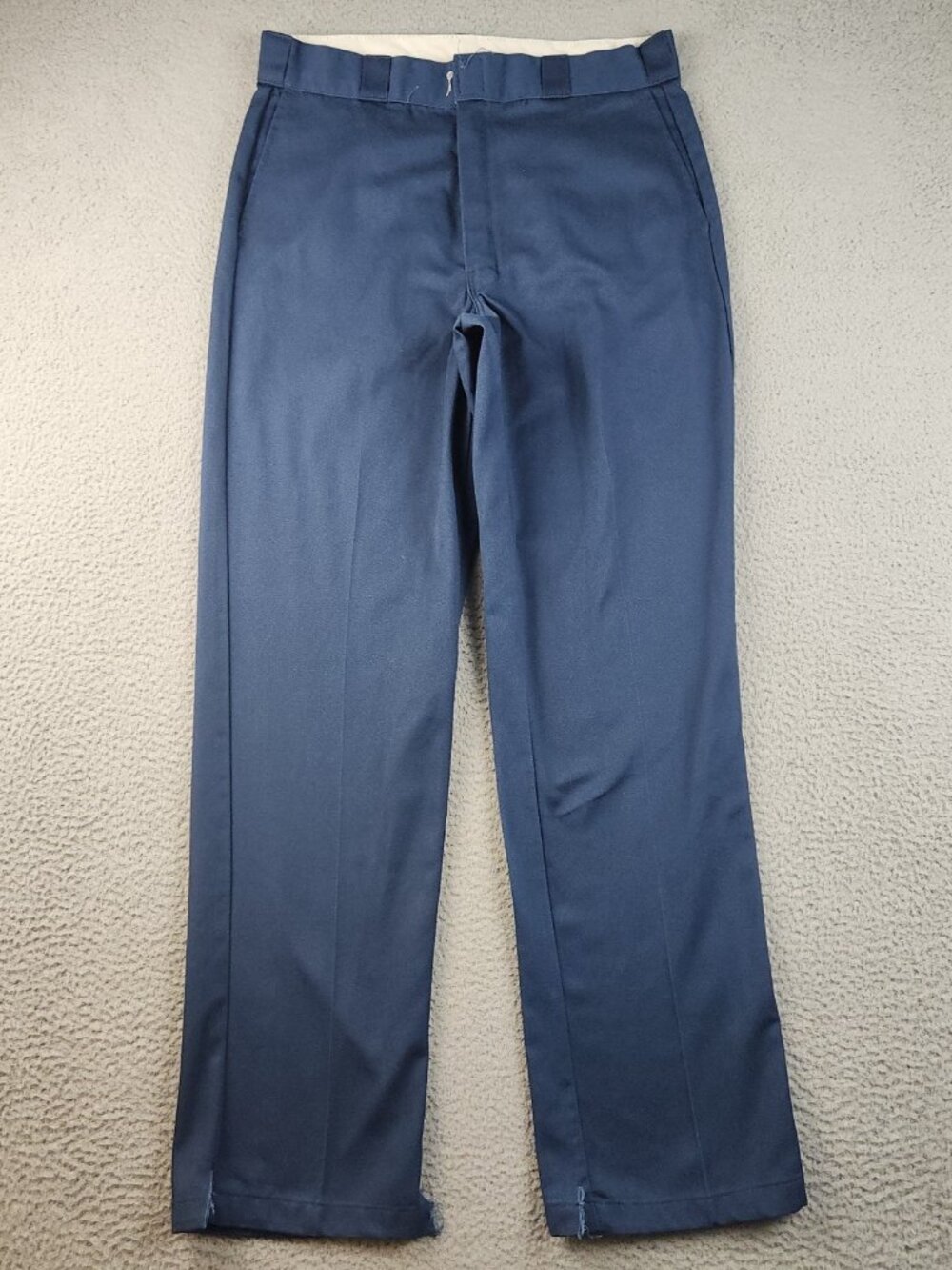 Dickies Pants Mens 34x34 Blue Workwear‎ Flat Front Straight Leg Uniform